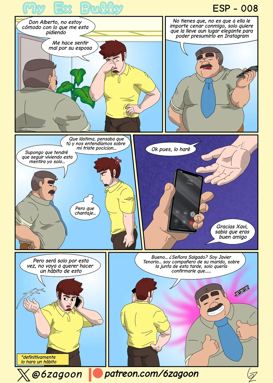 [6zagoon] My Ex Bully – Act 3 Confesiones – Parte 1 [Spa] — 009