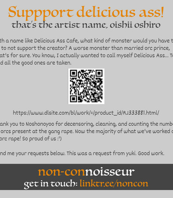 [Oishii Oshiri Cafe (Oishii Oshiri)] Orc Aite ni Inmon Nashi de Mesu Ochi suru Wake Nai daro! [Eng] – Gay Comics image zCredits-Orc-Aite-ni-Inmon.jpg