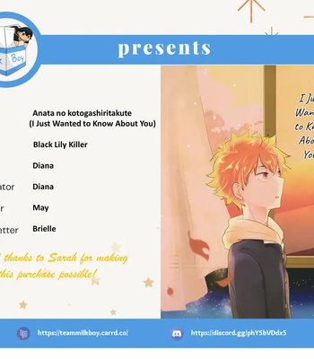 [Black Lily killer] I Just Wanted to Know About You – Haikyuu!! dj [Eng]
