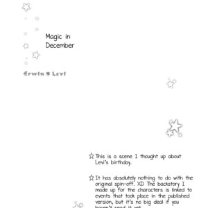 [K2 Company] Shingeki no Kyojin dj – Magic in December [Eng] – Gay Yaoi image 008.jpg
