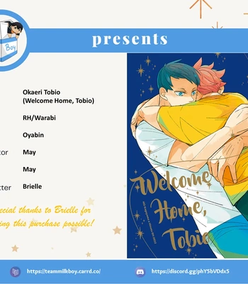 [RH (Warabi)] Okaeri Tobio – Haikyuu!! dj [Eng]