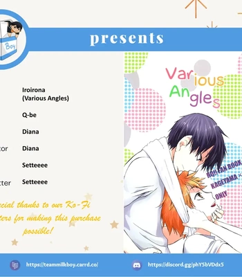[Q-be (Souji)] Various Angles – Haikyuu!! dj [Eng]