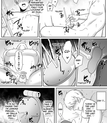 [Arashiki] I Tried Out Being Toyed With While Wearing A Flat Chastity Belt [ENG] — 9