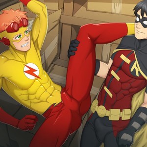 [Suiton] Young Justice – Kid Flash X Robin #1+2 – Gay Comics