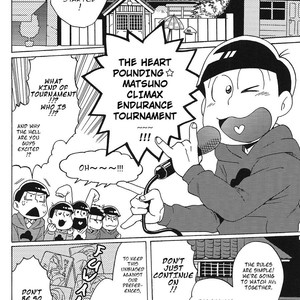 [Frantic/ Shima] Dokitsu Matsuno-darake no gaman taikai – Osomatsu-san dj [Eng] – Gay Comics image 003.jpg