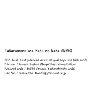 [AMASAKI Yoshimi] Takaramono wa Hako no Naka dj – Professor Tokura Ei’s Story [Eng] – Gay Comics image 021.jpg