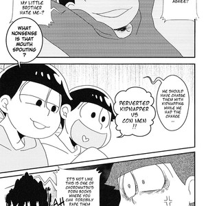[Kani no kandzume/ Kiyohiko] Osomatsu-san dj – SEX shinai to de rarenai heya! [Eng] – Gay Comics image 026.jpg