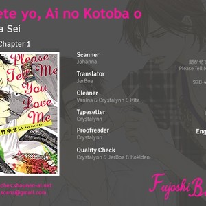 [TAKENAKA Sei] Kikasete yo, Ai no Kotoba o (update c.2) [Eng] – Gay Comics