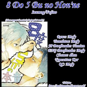 [Inumog/ Fujino] Kuroko no Basket dj – 8 Do 5 Bu no Honne [Eng] – Gay Comics image 001.jpg