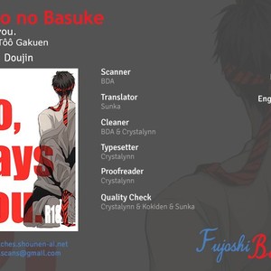 [Tôô Gakuen] No, Says You – Kuroko no Basuke dj [Eng] – Gay Comics