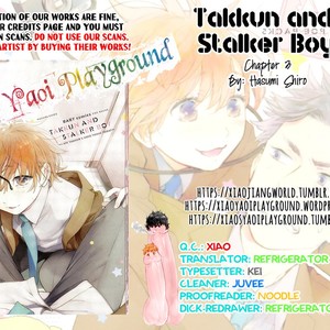 [HASUMI Shiro] Takkun to Stalker Danshi – Kyou wa Takkun no Tissue o Tabemashita [Eng] – Gay Yaoi image 107.jpg