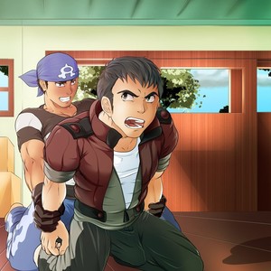 [grelx] Team Aqua Grunts x Norman (Pokémon) – Gay Comics image 001.jpg