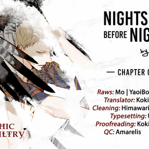 [Natsume Kazuki] Nights before Night (update c.5+6) [Eng] {SDS} – Gay Comics image 001.jpg