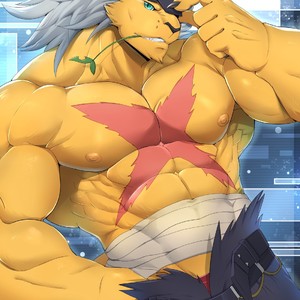 [Sollyz Sundyz] BanchoLeomon (Digimon) – Gay Comics image 005.jpg