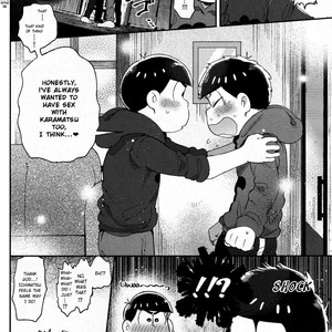 [Momoiro-netsuduki (Kisaki Nana)] Honne to Tatemae – Osomatsu-san dj [Eng] – Gay Comics image 007.jpg