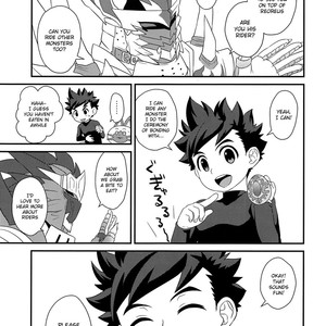 [Mozuku (Mozuya)] Hunter-san no Rideon Kouza Shokyuu-hen – Monster Hunter dj [Eng] – Gay Comics image 004.jpg