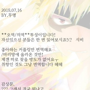 [Fujii Niya] Hai kei Bakugou Katsuki-sama o tatekomi de miru – Boku no Hero Academia dj [KR] – Gay Comics