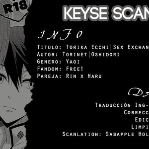 [Torinet (Oshidori)] Torika Ecchi (Exchange Sex) – Free! dj [Esp] – Gay Manga image 013.jpg