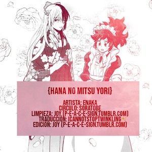 [Soratobe. / enaka] Hana no Mitsu yori – Boku no Hero Academia dj [Esp] – Gay Manga image 031.jpg
