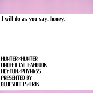 [Blue Sheets] I will do as you say, honey – Hunter x Hunter dj [kr] – Gay Yaoi image 045.jpg