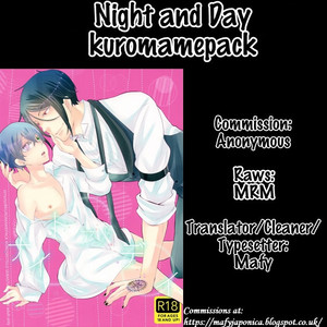 [kuromamepack] Night and Day – Kuroshitsuji dj [Eng] – Gay Yaoi