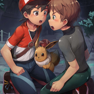[Beater (daikung)] August 2018 Reward – Pokemon Lets Go Eevee – Gay Yaoi image 001.jpg