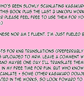 [Uncomura/ Unkopu, YS (Satou), NB (Kon)] Are You Really Kagami-kun – Kuroko no Basket dj [Eng] — 100