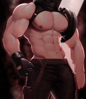 [Haruaki] 2022 12 Gas-masked man in warehouse district — 002