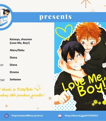 [Maru. (Raku.)] Koiseyo shounen! – Haikyuu!! dj [Eng]