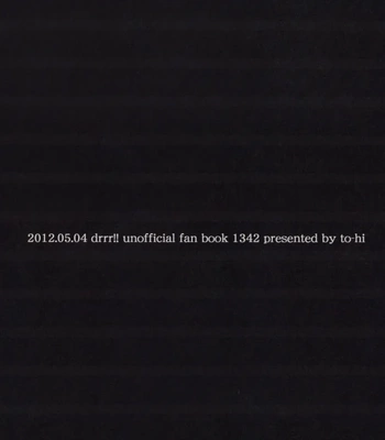 [to-hi (Shima)] What Liars Say – Durarara dj [Eng] — 021