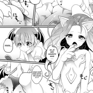 [Koneko Gumi (Poron)] Darkstalkers dj – Lilith-kun to Nenneko Shimasho ~ Felicia-kun to Issho [Portuguese] – Gay Comics image 002.jpg