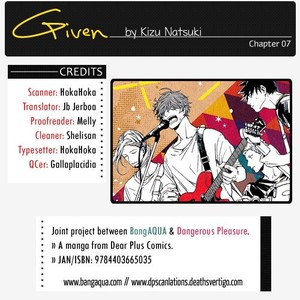 [KIZU Natsuki] Given – Vol.02 [Eng] – Gay Comics