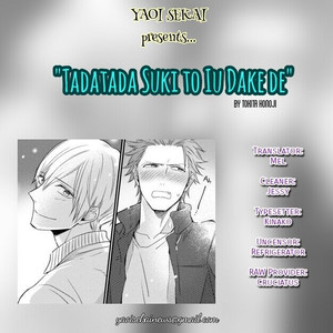 [TOKITA Honoji] Tadatada Suki to Iu Dake de (c.1-3) [Kr] – Gay Comics image 045.jpg