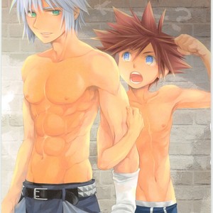 [Karasuma Pink Higashiiru (Karasuma Pink)] Sakippo dakette Ittajan! – Kingdom Hearts dj [JP] – Gay Comics image 002.jpg