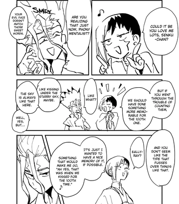 [Katasumi monooki/ Amayuki] SenGen no 100kai kiss suru toko mitai Hon – Dr. Stone dj [Eng] — 029
