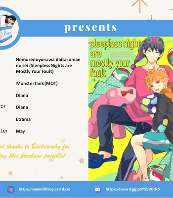 [Monster Tank (Mot)] Sleepless Nights are Mostly Your Fault – Haikyuu!! dj [Eng]