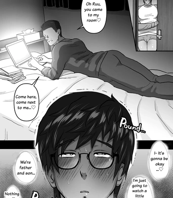 [Onoko Ya Honpo (Kamiwo Akira)] Watching Porn Videos Alone with my Dad [Eng] — 13