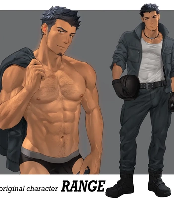 [Mondi] (Range) When I complimented his muscles, he took off his clothes and showed me them. [CG Set]